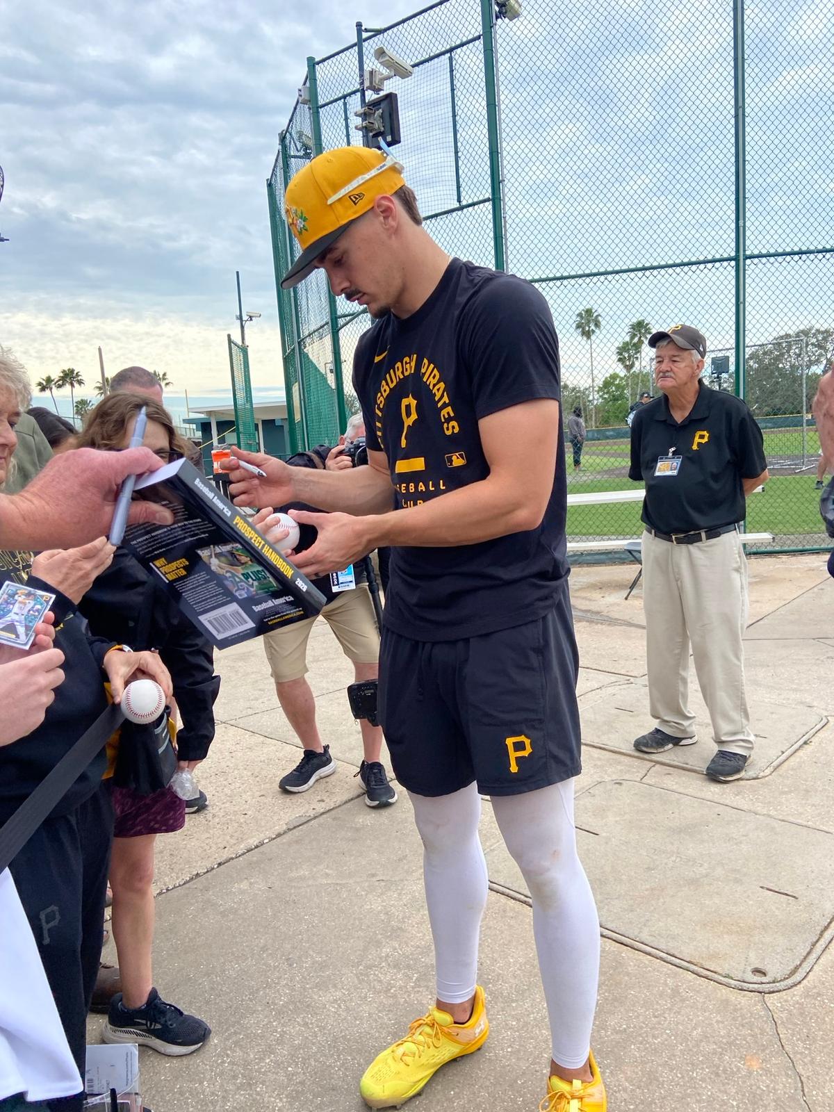 A photo of Konnor during spring training. (Courtesy of Donald Laible)
