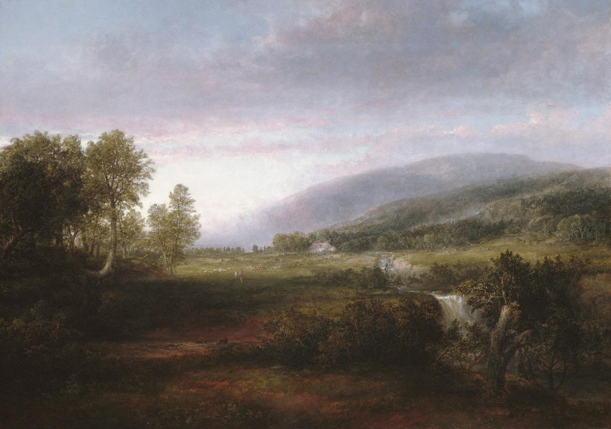 "Spring Landscape," circa 1853–1856, by Thomas Doughty. Oil on canvas; 44 inches by 62 inches. Metropolitan Museum of Art, New York City. (Public Domain)