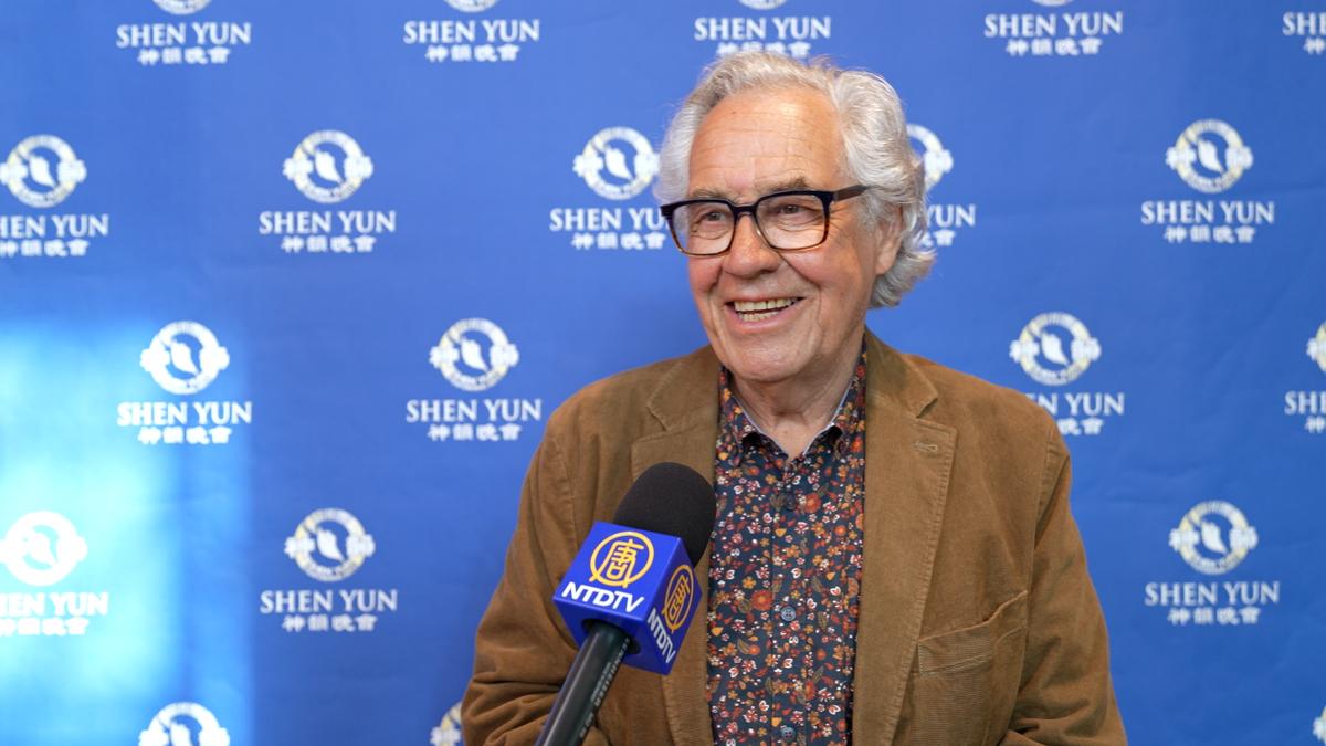 Claude Totel, a former CEO of a major banking group, attends Shen Yun in Lyon on April 10, 2026. (NTD)