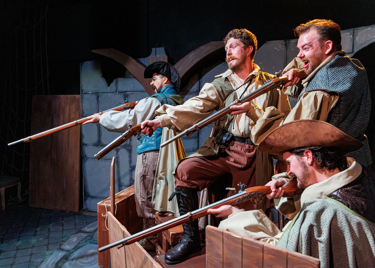 A moment of peril awaits, in "The Three Musketeers." (Steven Townshend)