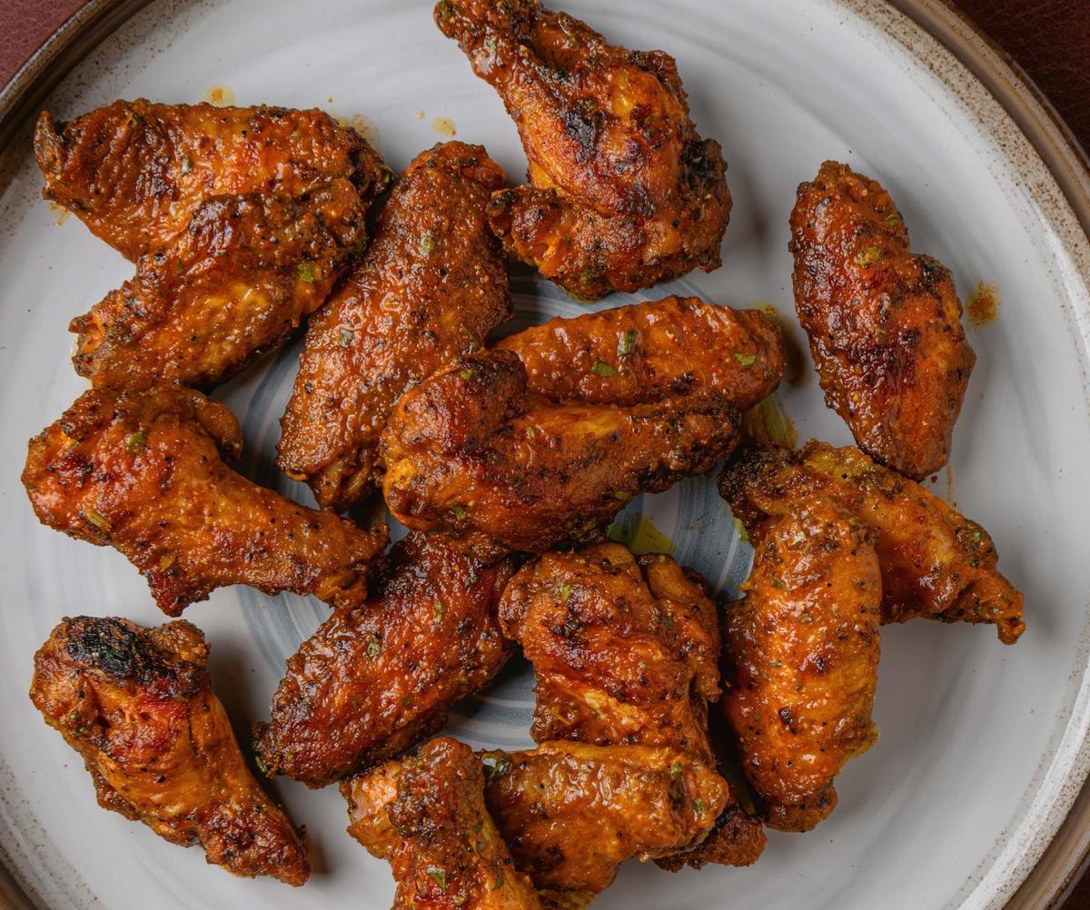 Saucy Adobo Wings with Herby Buttermilk Dressing