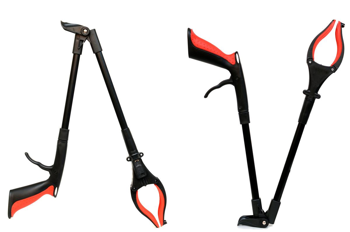 Long-handled grabber tools help users reach items without ladders or step stools. (Quang Ho/Shutterstock)