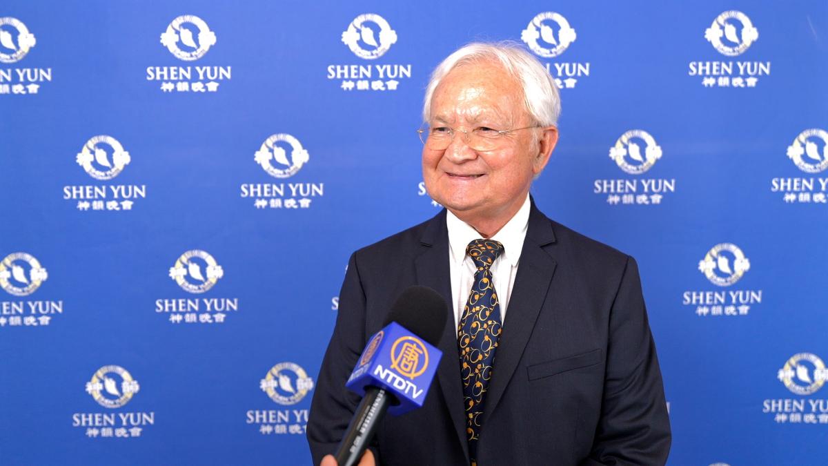 André Urvoix attends Shen Yun at the Grand Théâtre de Provence, in Aix-en-Provence, on April 19, 2026. (NTD)