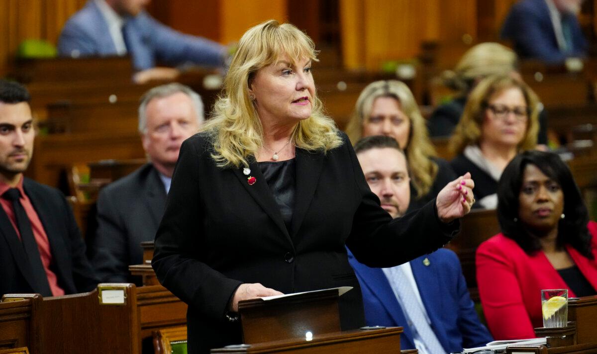 Then-Conservative MP Kerry-Lynne Findlay asks a question in the House of Commons of Parliament Hill in Ottawa on June 7, 2024. (The Canadian Press/Sean Kilpatrick)