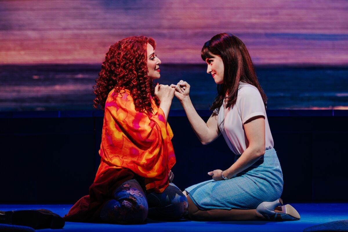 Jessica Vosk and Kelli Barrett star in "Beaches." (Marc J. Franklin)