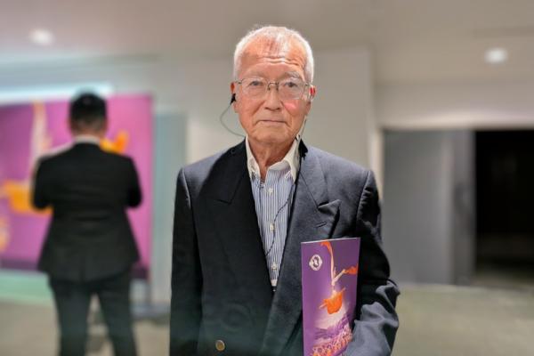 Yamaguchi Haruyoshi, former vice director of the Japan Agricultural Cooperative, enjoyed Shen Yun at the Kamakura Performing Arts Center on April 17, 2026. (Niu Bin/The Epoch Times)