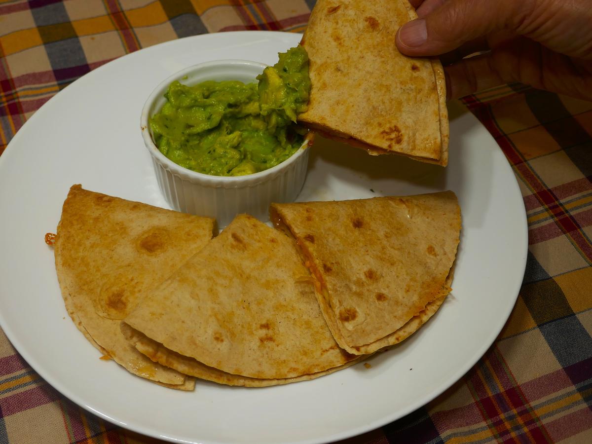 Skillet-Toasted Cheese Quesadilla