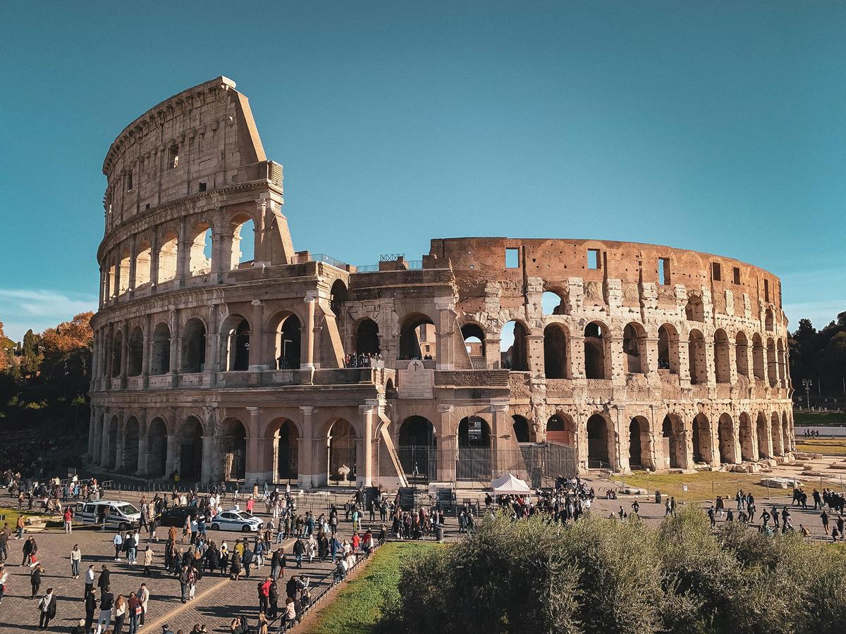 The Roman Colosseum was completed in A.D. 80 for gladiatorial contests, public spectacles, and other events. (Vinicius A. Nascimento/Pexels)