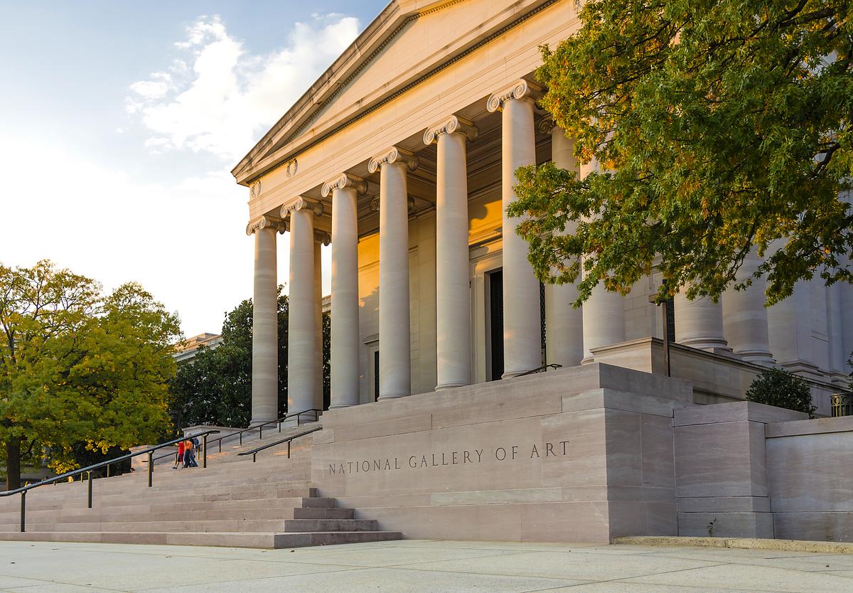 The National Gallery of Art West Building is the museum's original neoclassical structure. (rarrarorro/Shutterstock)