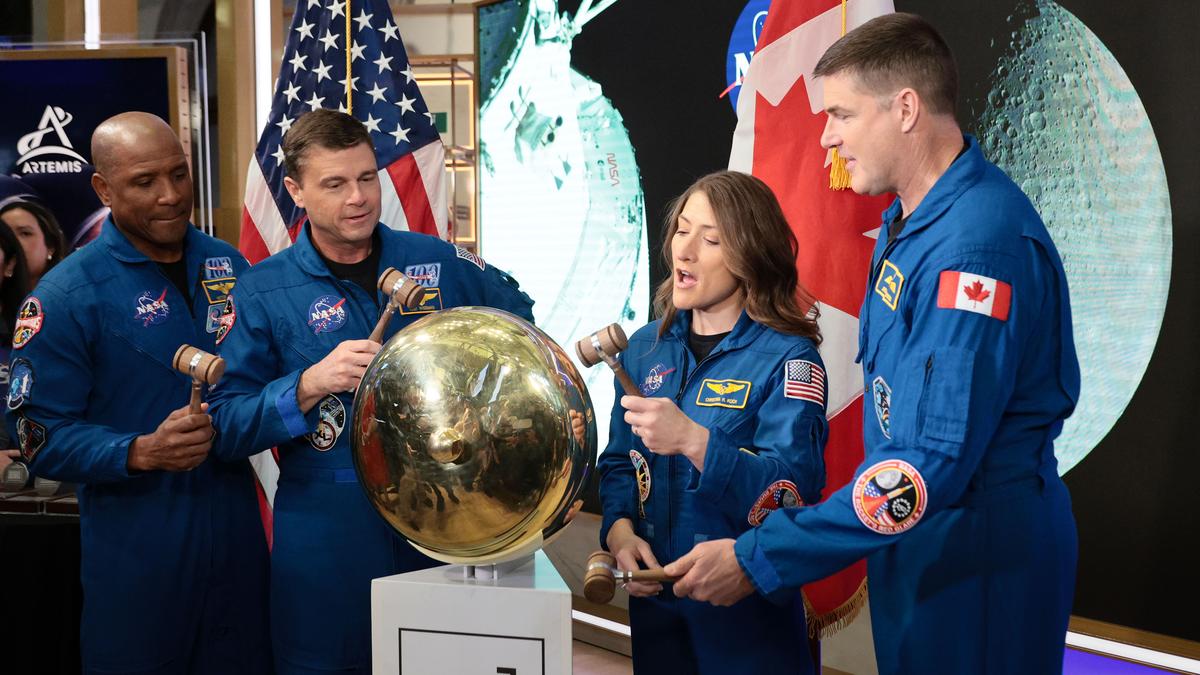 Day in Photos: Astronauts at NYSE, Strikes in Lebanon, and Nepal Demolitions