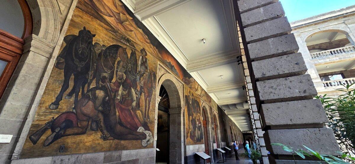 Diego Rivera's murals adorn the Secretariat of Public Education Main Headquarters in Mexico City. (Photo courtesy of Jim Farber)