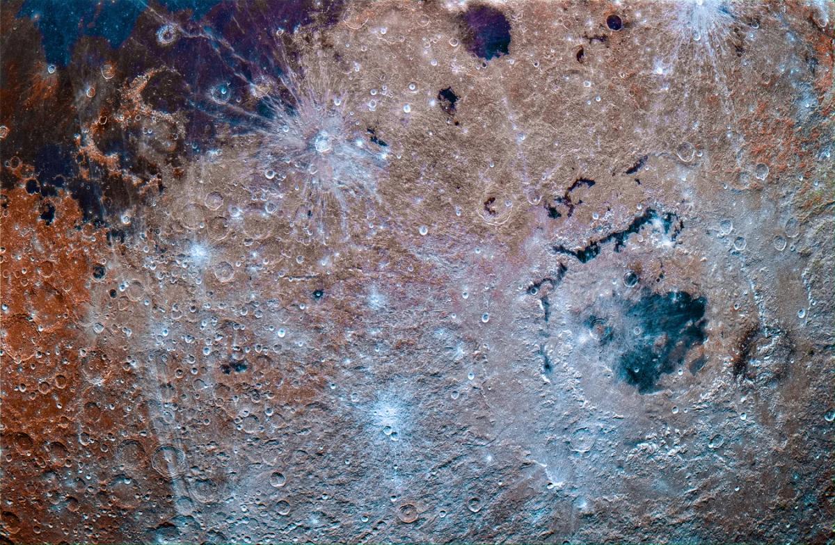 The far side of the moon, compiled from photographs taken by Artemis II's mission commander, Reid Wiseman, in April 2026. (Andrew McCarthy)
