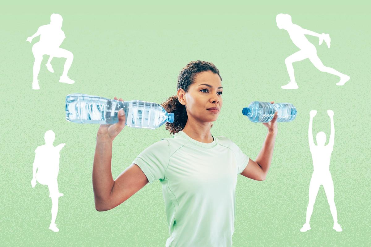 10-Minute Water Bottle Aerobic Exercise to Slow Down Cognitive Aging