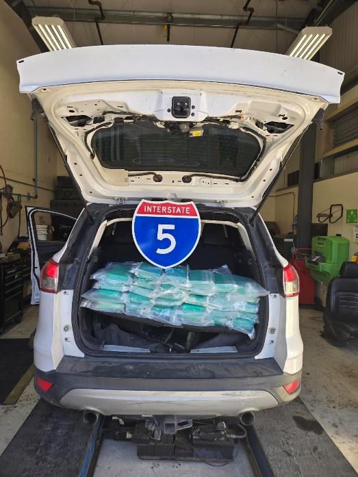 Federal agents at the U.S.–Mexico border seized nearly 80 pounds of cocaine from an American citizen attempting to enter the country with the drugs. The individual was stopped at the San Clemente entry in California on April 28, 2026. (U.S. Customs and Border Protection)