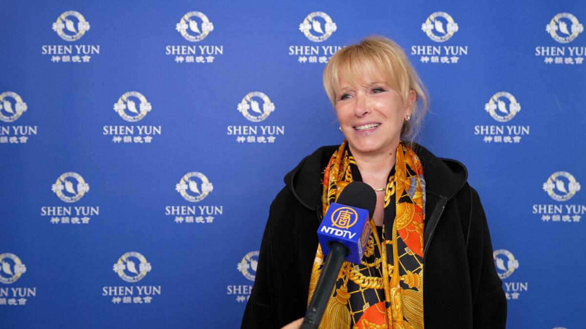 Brigitte Etay attends Shen Yun at the Palais des Congrès in Paris on May 3, 2026. (NTD)