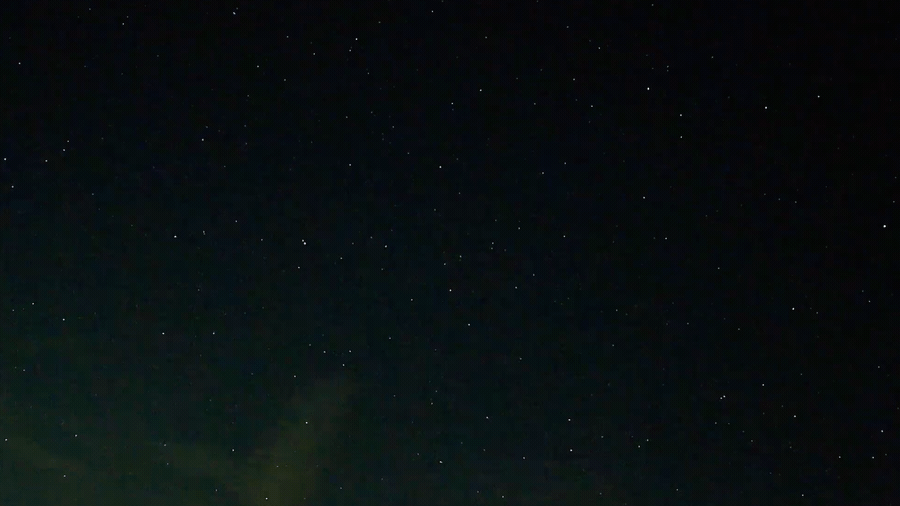 (Left) A still from a video captures a fireball in North Branford, Conn., on March 8, 2026. (Right) A still from a video captures a fireball in North Branford, Conn., on March 27, 2026. (Mark Kirschner via American Meteor Society)