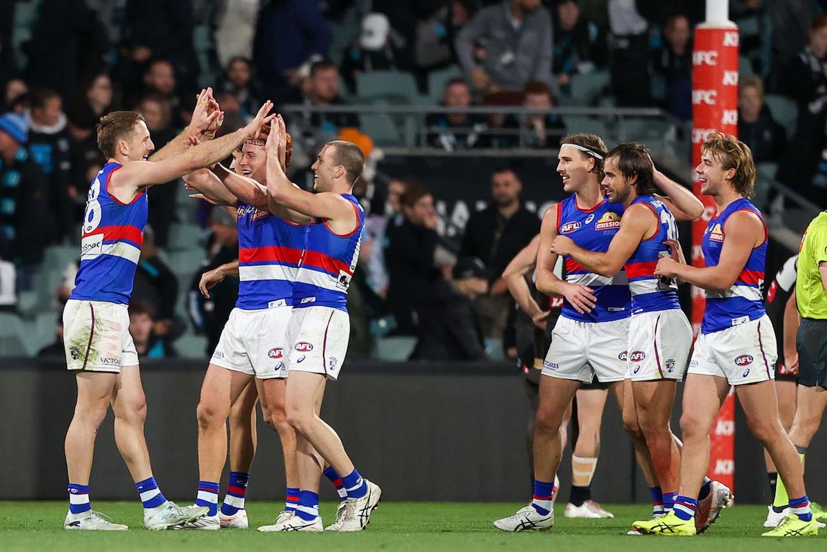 Bulldogs Scrap to Tense Win Over Port in AFL Thriller
