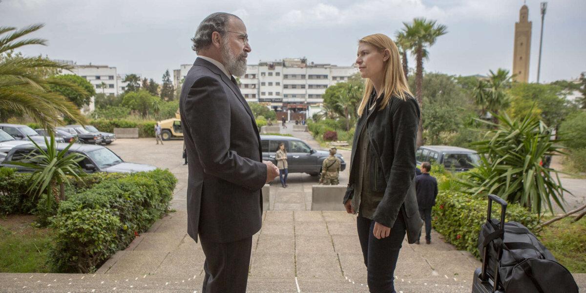 Saul Berenson (Mandy Patinkin) and Carrie Mathesen (Claire Danes), in "Homeland." (Showtime)