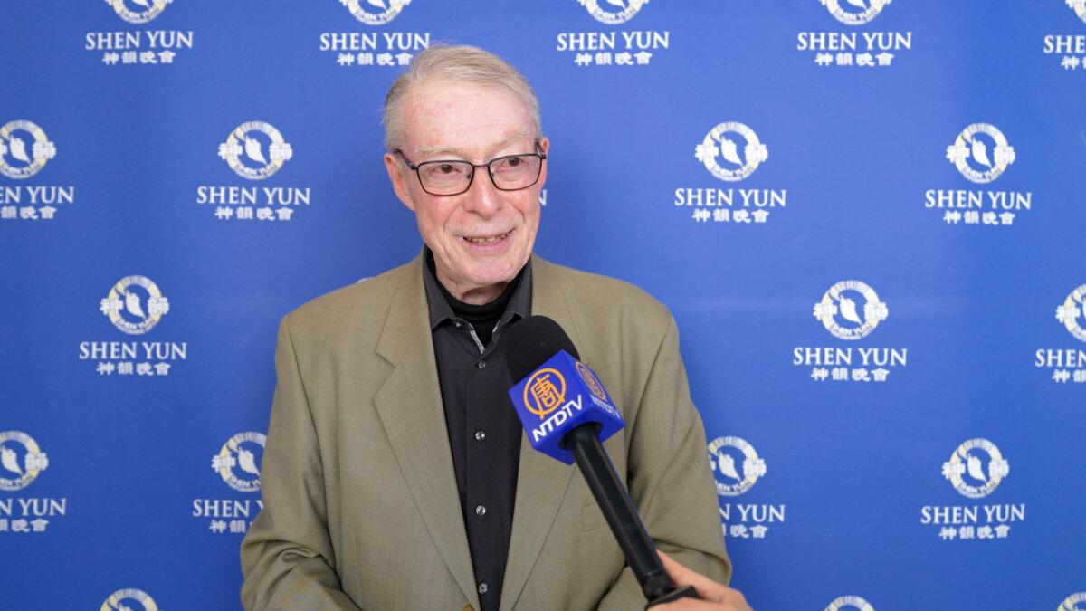 Michel Blachon saw Shen Yun for a second time at the Palais des Congrès in Paris on May 9, 2026. (NTD)