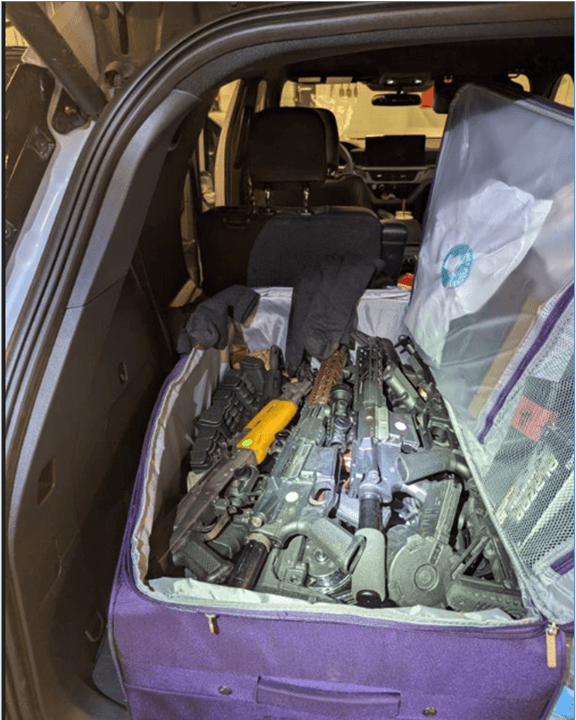US Authorities Charge 3 Hamilton Men in Attempted Smuggling of 89 Firearms Into Canada