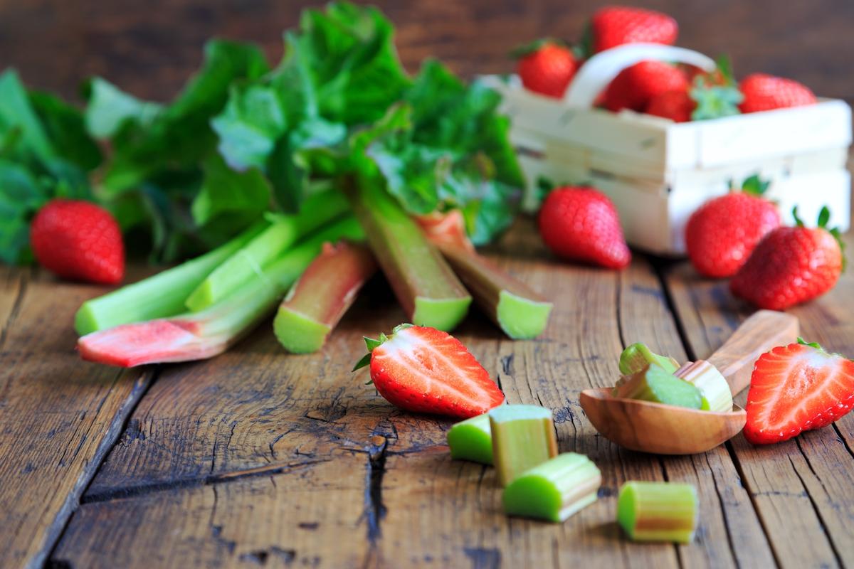 Strawberry, Rhubarb, and Radish Salad With Strawberry Vinaigrette