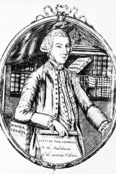 American statesman and writer John Dickinson (1732–1808), whose writings earned him the title of Penman of the Revolution. (MPI/Getty Images)