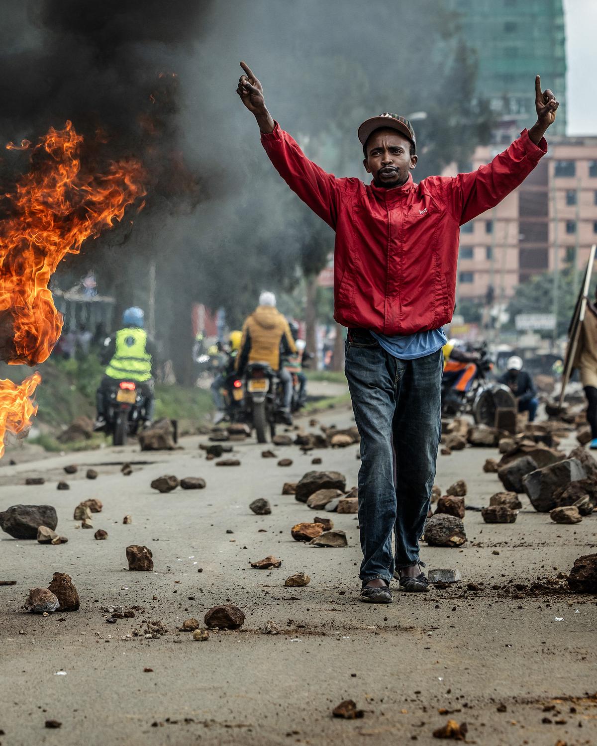 Day in Photos: Kenya Fuel Price Protests, OpenAI Wins Lawsuit, and Sandy Fire Evacuation