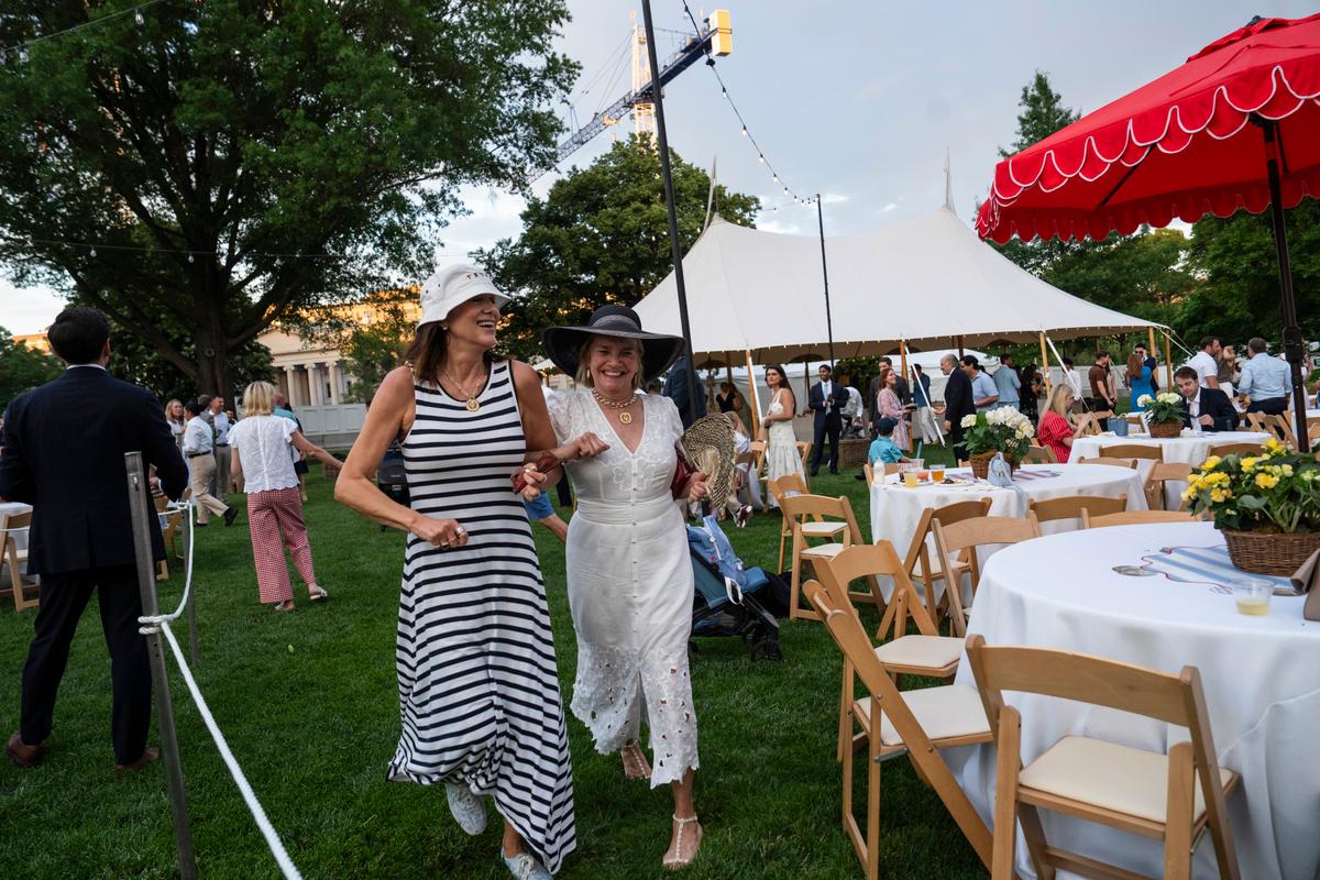 Attendees during the annual Congressional Picnic on the South Lawn of the White House on May 19, 2026. (Madalina Kilroy/The Epoch Times)