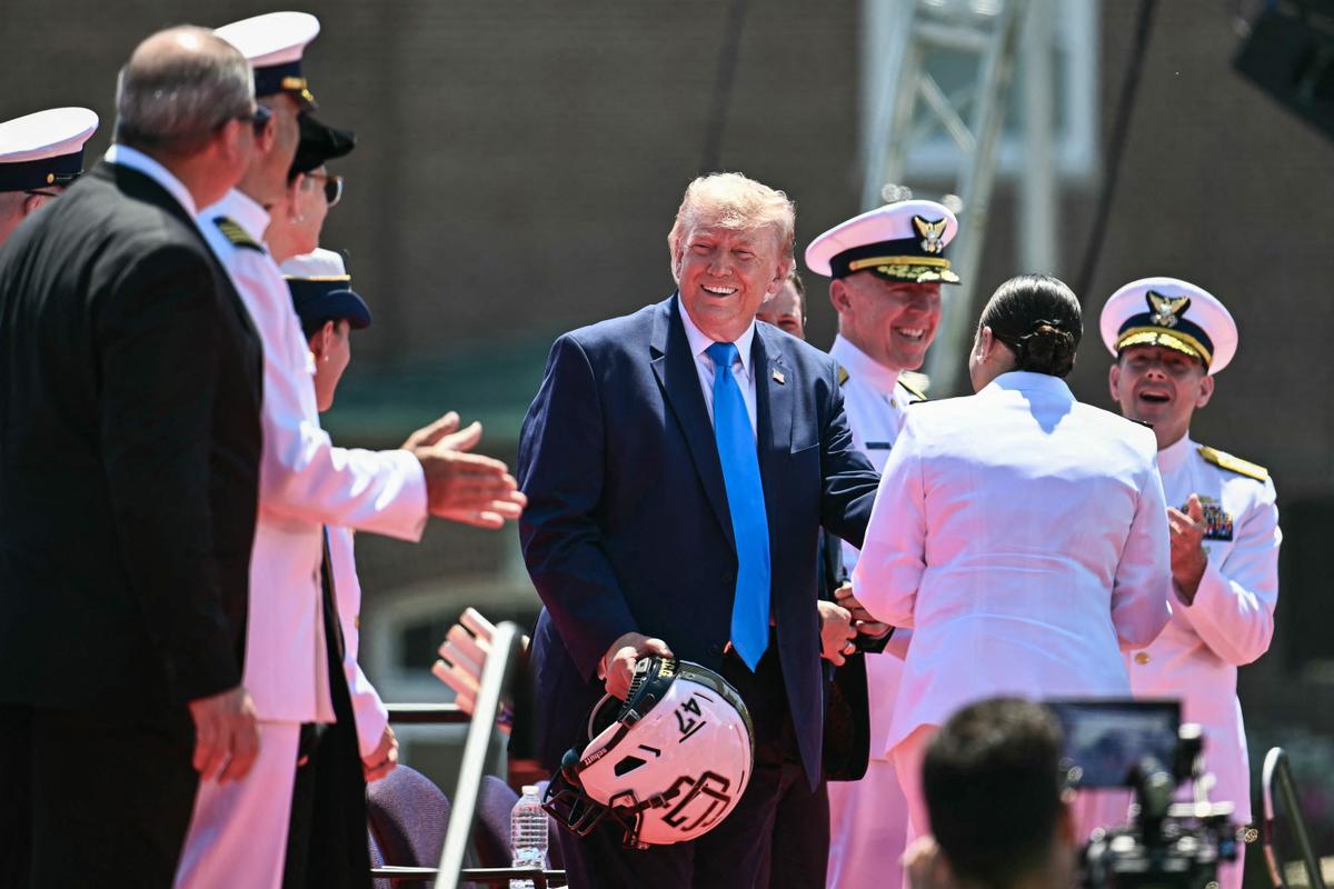 Trump Delivers Commencement Address at Coast Guard Academy