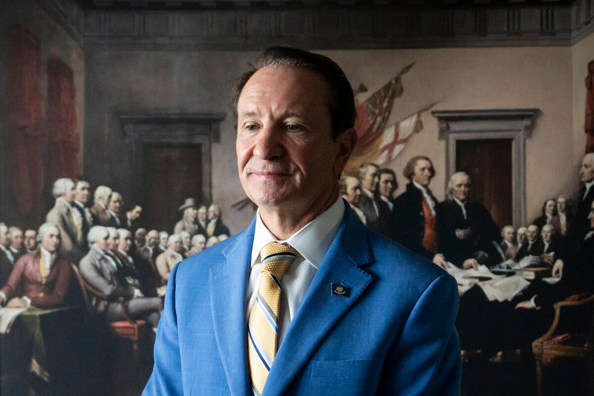 Louisiana Gov. Jeff Landry in Washington on May 21, 2026. (Madalina Kilroy/The Epoch Times)