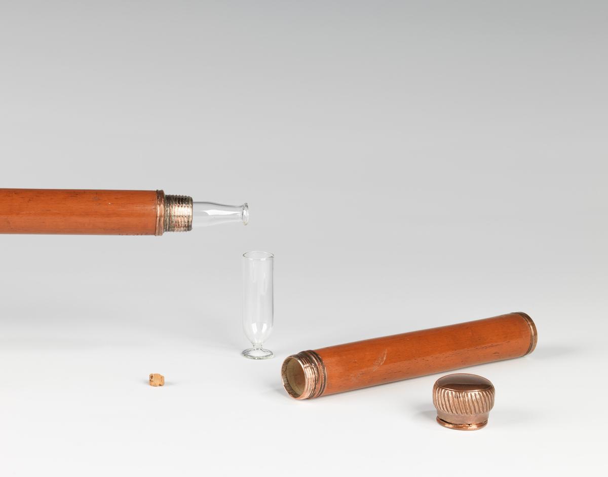 For the Victorian gentleman, a cane was as much about appearance as utility. This American example from 1885 took that practicality a step further, concealing a liquor vial and footed glass within its shaft. Brooklyn Museum Costume Collection at the Metropolitan Museum of Art, New York City. (Public Domain)