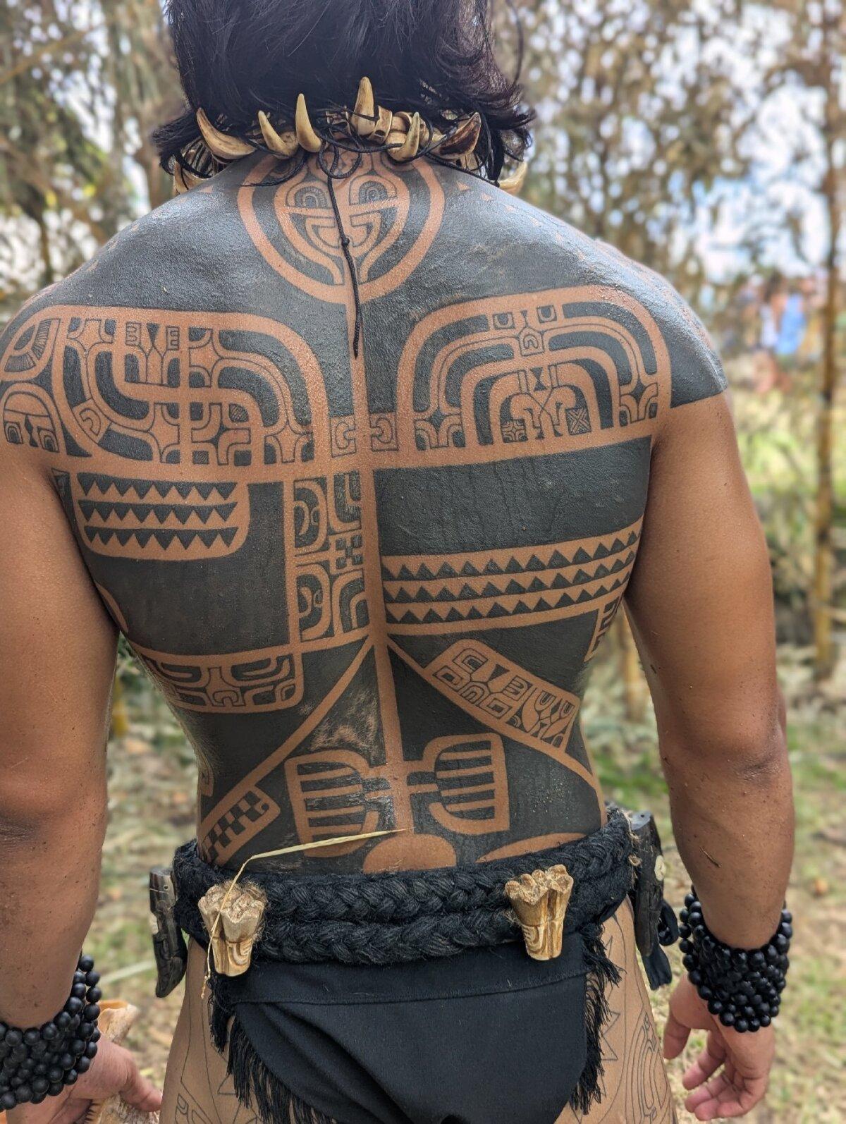 Throughout Polynesia, the body is a living chronicle of a person's life as sacred tattoos identify family history, life events, social status, and spiritual beliefs. (Photo courtesy of Athena Lucero)