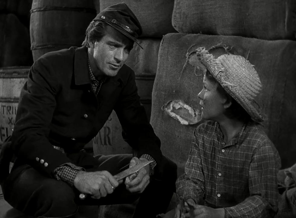 “Wild Bill’ Hickok (Gary Cooper, L) and a boy (George Ernest), in “The Plainsman.” (Paramount Pictures)