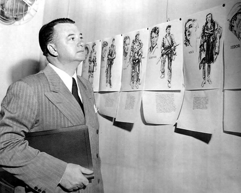 Director Jacques Tourneur on the set of "Days of Glory." (RKO Pictures)