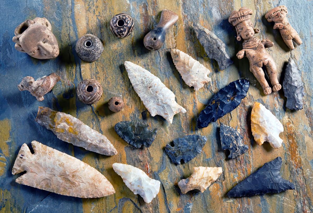 Arrowheads and other projectile points vary widely in shape, depending on their region, era, and intended use. Many indigenous tools found in North America date back centuries before European contact. (W. Scott McGill/Shutterstock)
