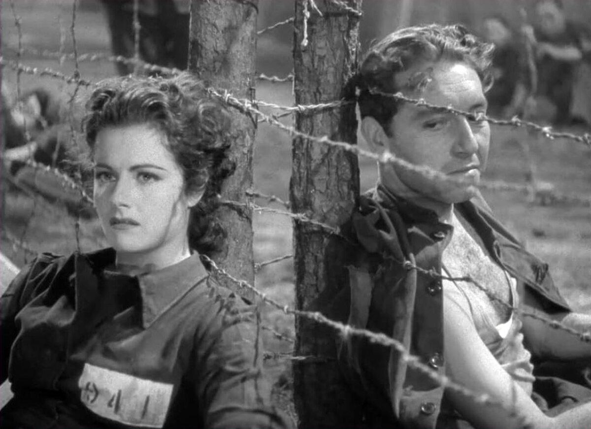 Anna Bomasch (Margaret Lockwood) and fellow “prisoner” Karl Marsen (Paul Henreid), in “Night Train to Munich.” (20th Century Fox)