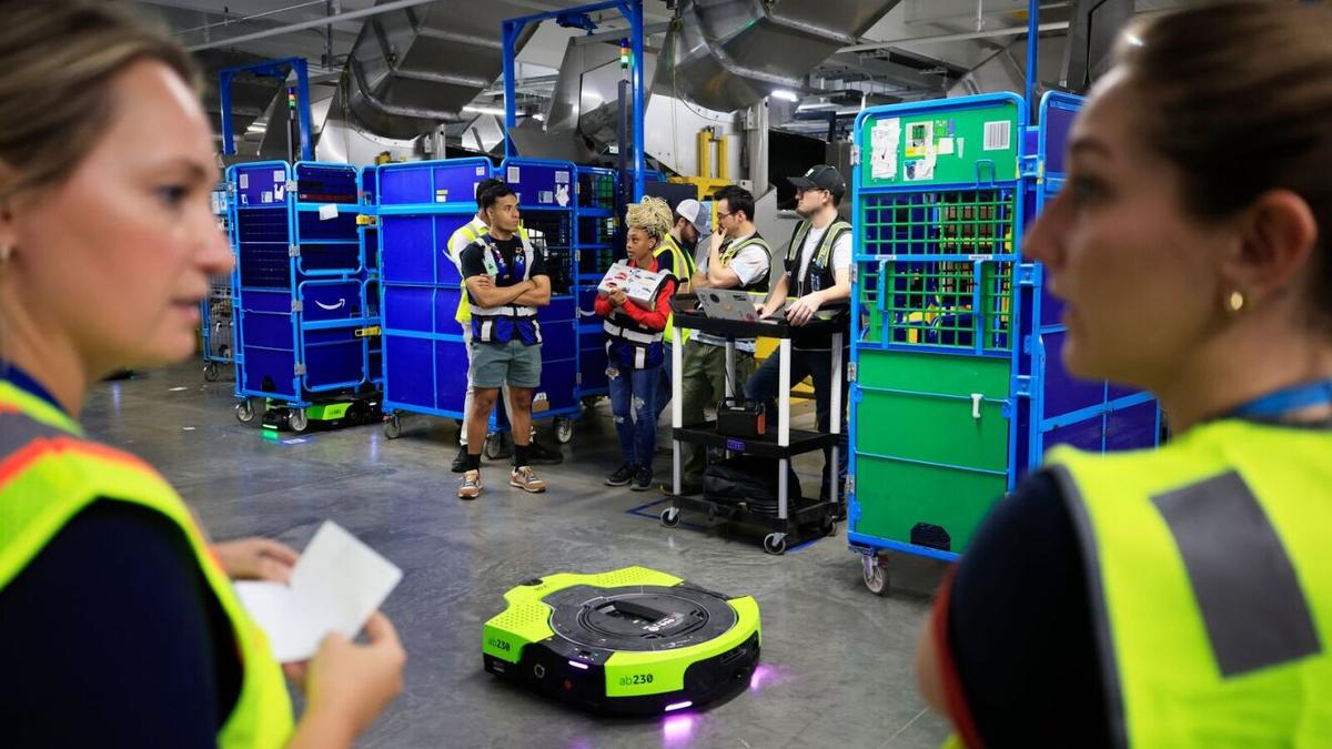 Amazon Releases Warehouse Robot in Europe That Responds to Conversational Prompts