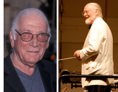 (L) Jerry Goldsmith and (R) John Williams. (Public Domain)