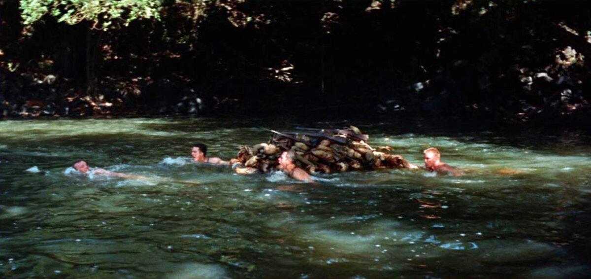 The platoon on the mission, in “The Naked and the Dead.” (RKO Radio Pictures)