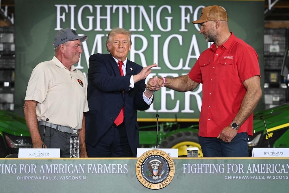 Trump Celebrates Farm-Friendly Achievements During Agriculture Roundtable in Wisconsin 