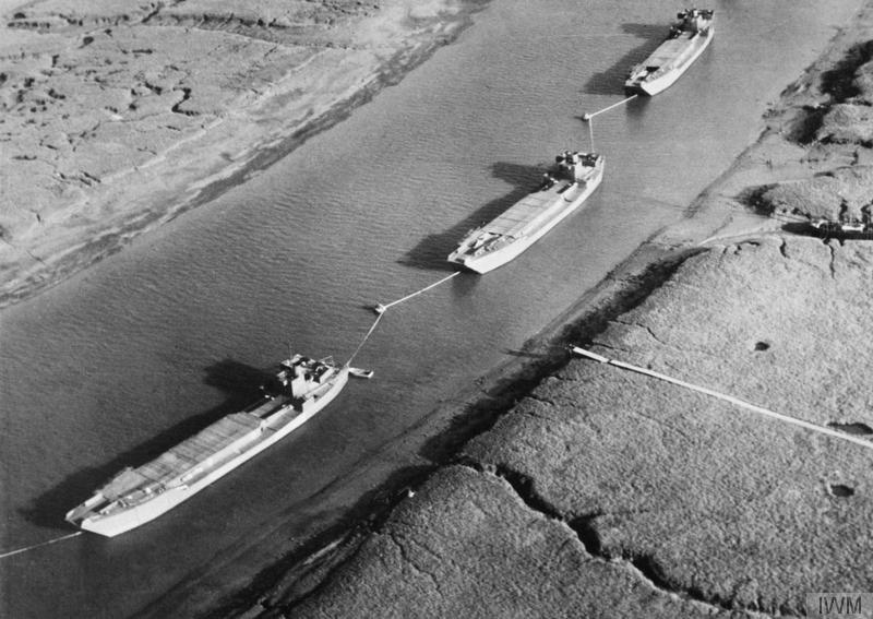 Dummy landing craft used as decoys in south-eastern harbors in the period before D-Day. Imperial War Museum, UK. (Public Domain)
