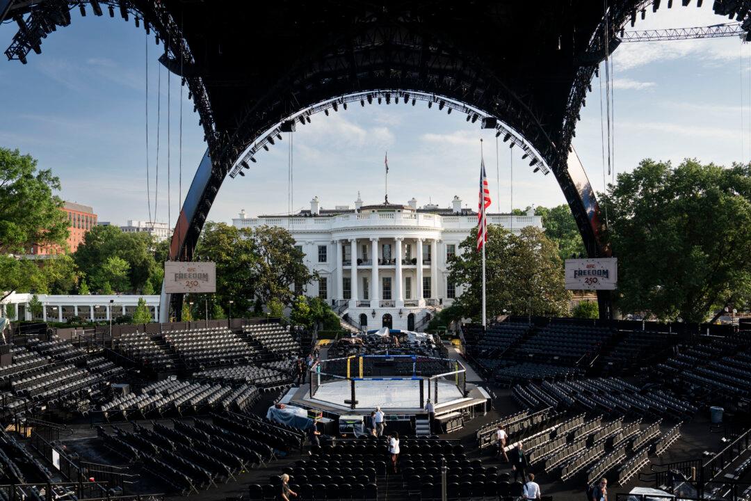 Inside the UFC Octagon That'll Stage White House’s Freedom 250 Bout