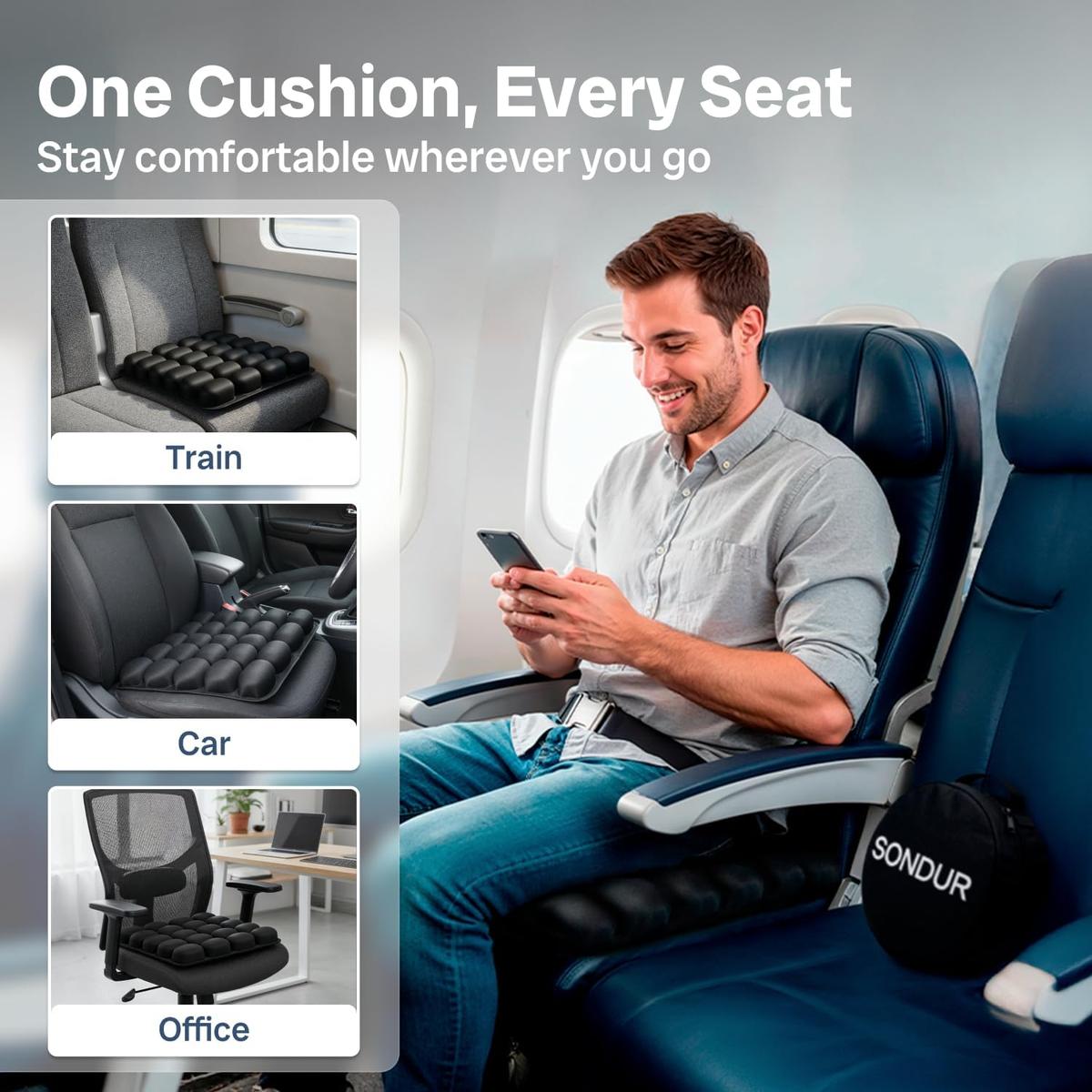 Sondur Travel Cushion: Set Up In Seconds, Stay Comfortable For Hours