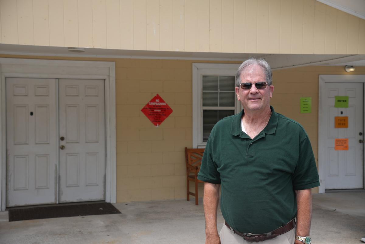 David Green said he believes Rep. Mike Collins has the best chance of winning in November. He cast his ballot at Harriett’s Bluff First Baptist Church in Woodbine, Ga., on June 16, 2026.  (Troy Myers/The Epoch Times)