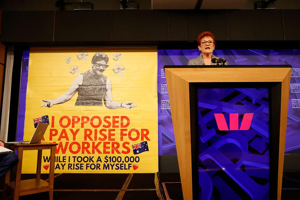Press Club Considers Legal Action After Banner Stunt at Hanson Address