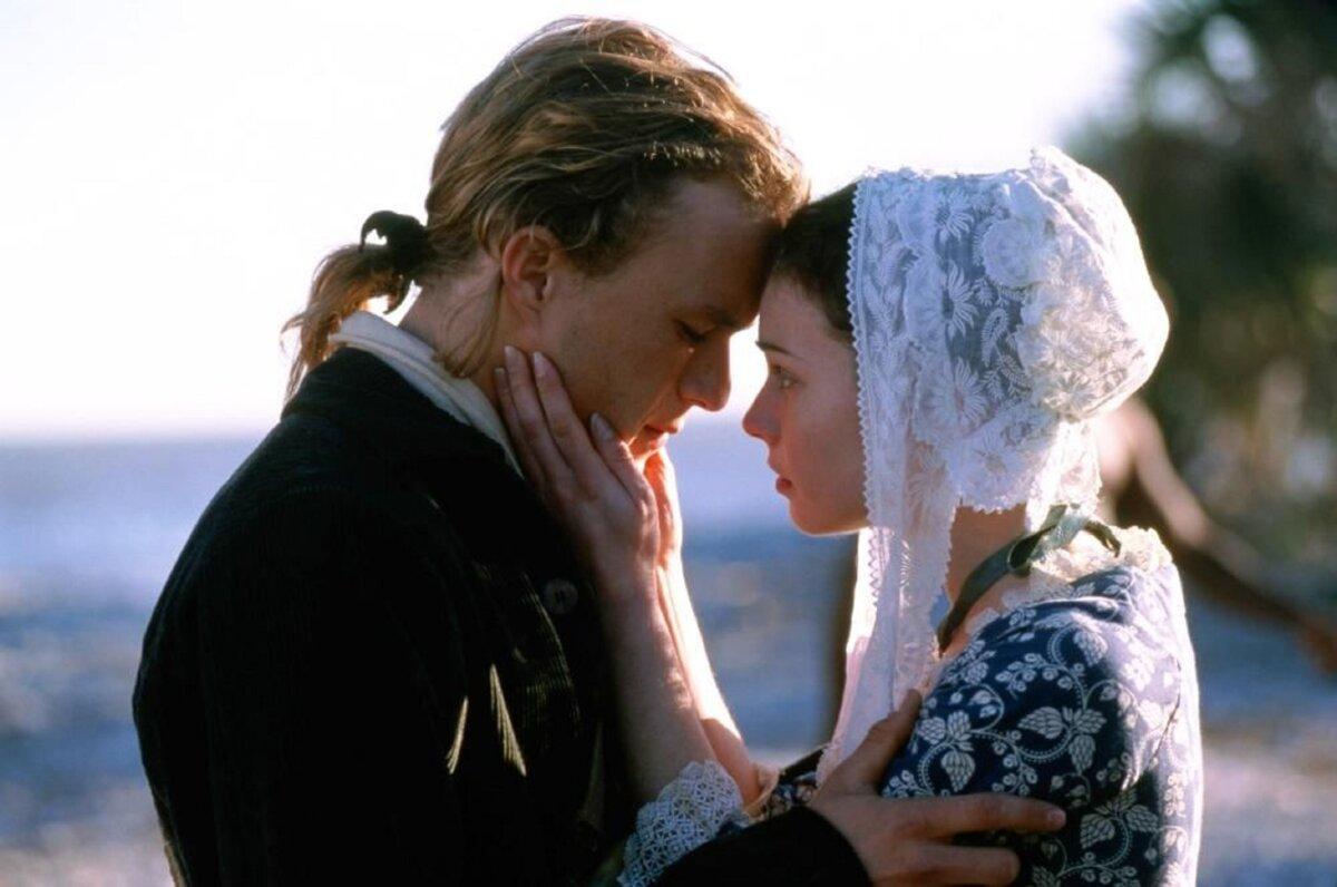 Gabriel Martin (Heath Ledger) and his betrothed, Anne (Lisa Brenner), in "The Patriot." (Columbia Pictures)