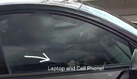 Ottawa Motorist Nabbed for Using Laptop and Cellphone on Freeway
