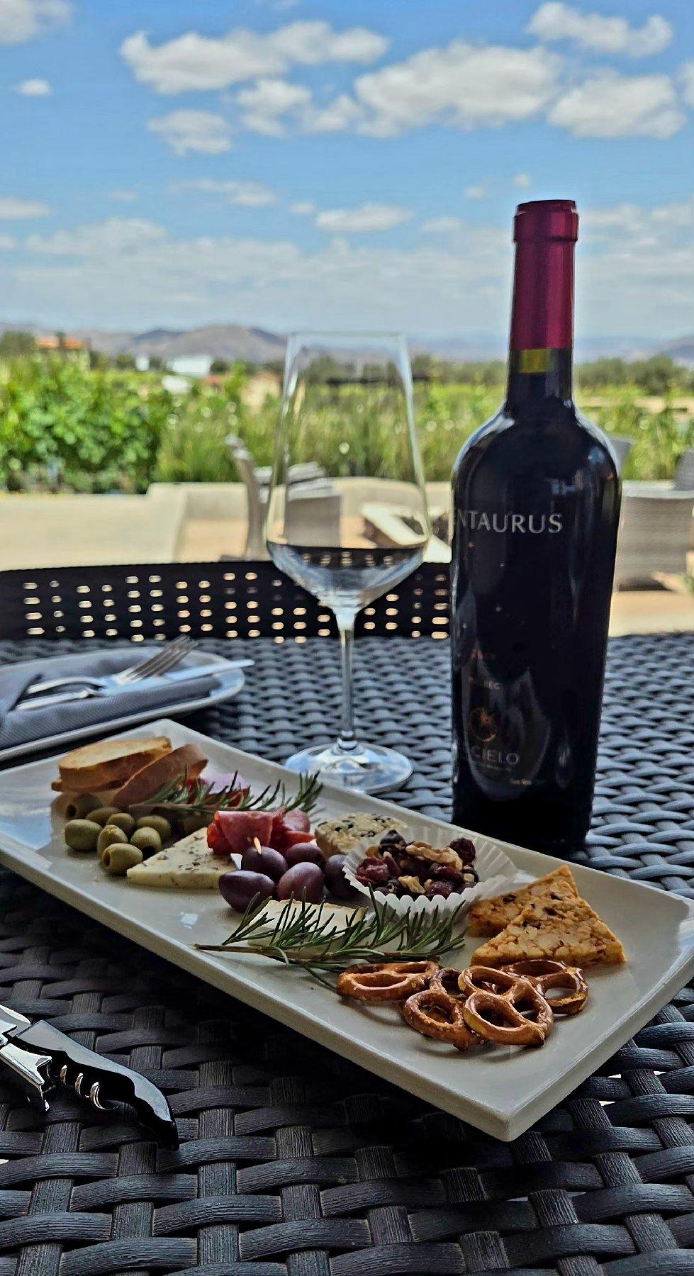 Food and wine are the first priorities at El Cielo Resort and Winery in the Valle de Guadalupe in Baja California, Mexico. (Photo courtesy of Jim Farber)