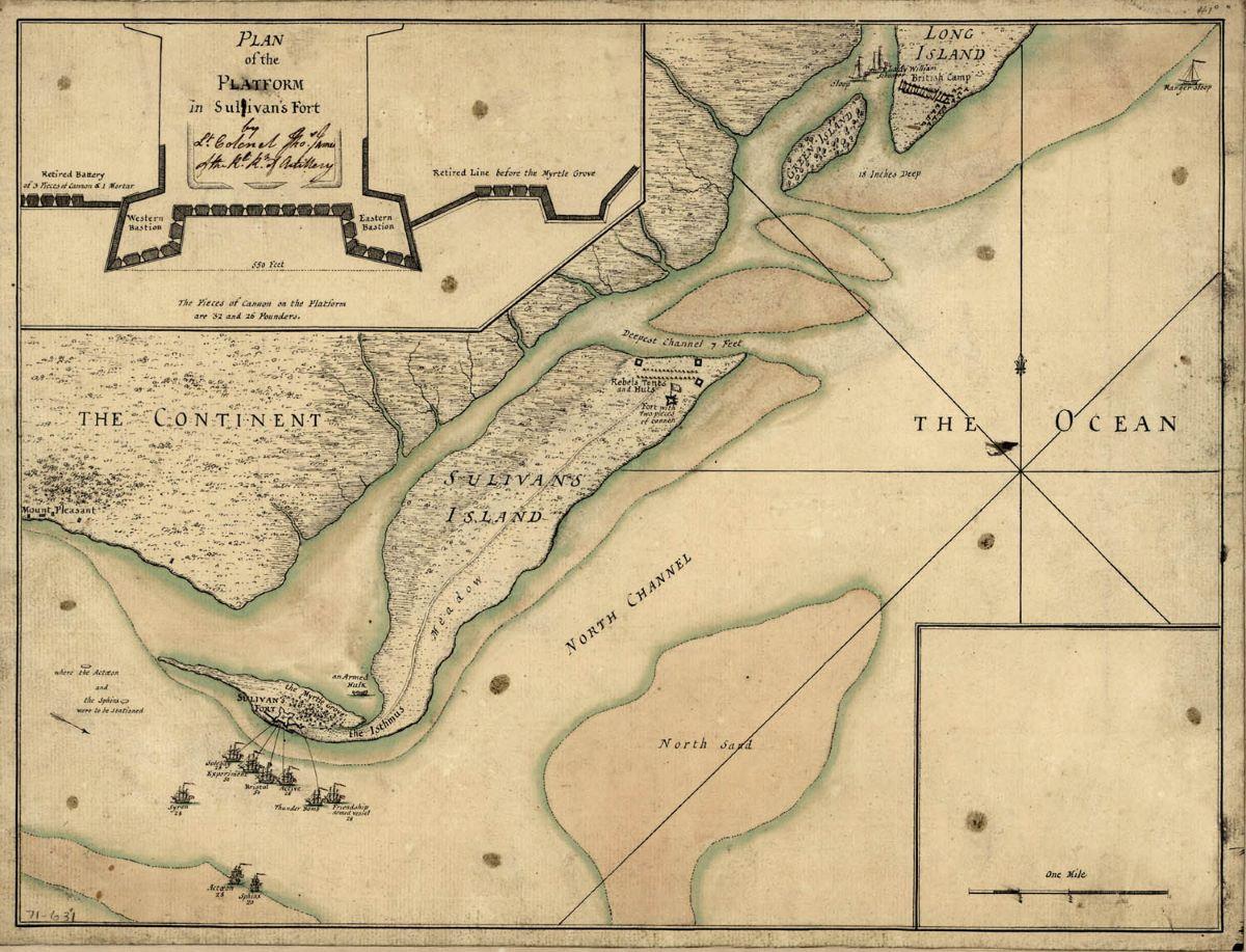 A British engineer's map made following the engagement. Library of Congress. (Public Domain)