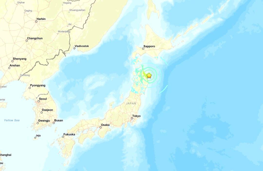Powerful 6.9-Magnitude Earthquake Strikes Off Northern Japan